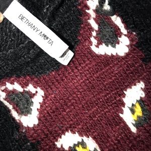 Bethany Mota fox cropped knitted sweater